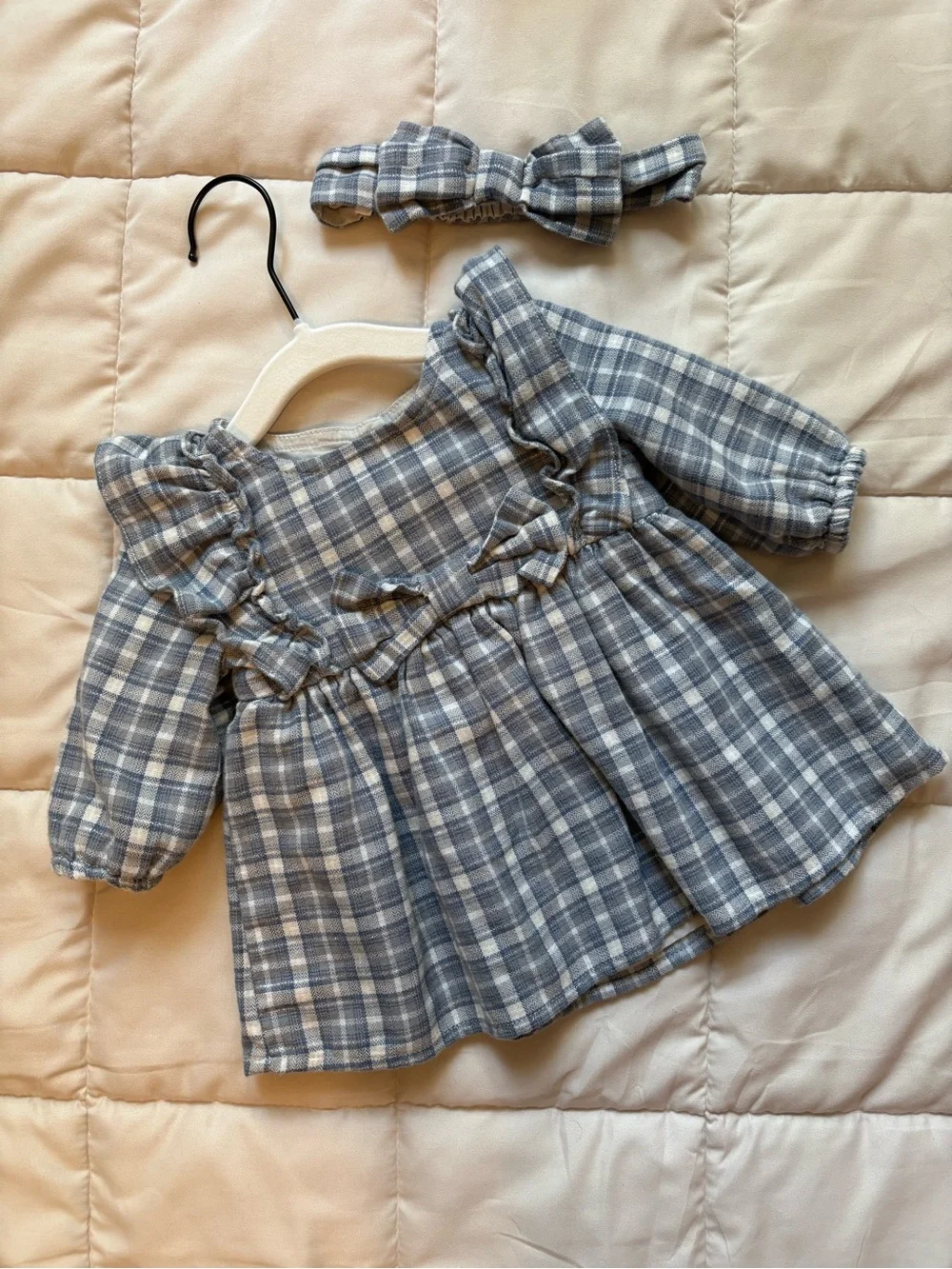 GAP Baby Flannel Bow Dress